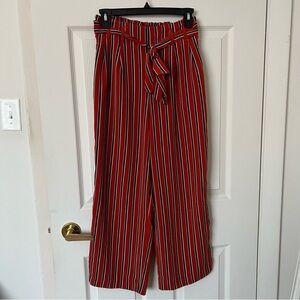 ZARA Striped Wide Leg Pants Size XS